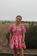 Pink and White dress