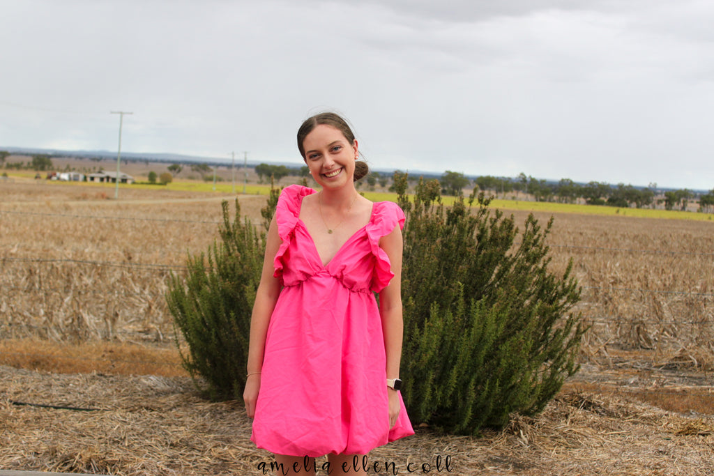 Hot Pink Mini Dress – Size 10 💖✨